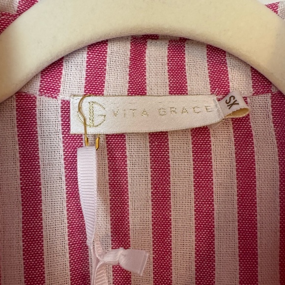 NWT VitaGrace Levante Cotton Blend Stripe Dress- XS/US 2 - Picture 6 of 11